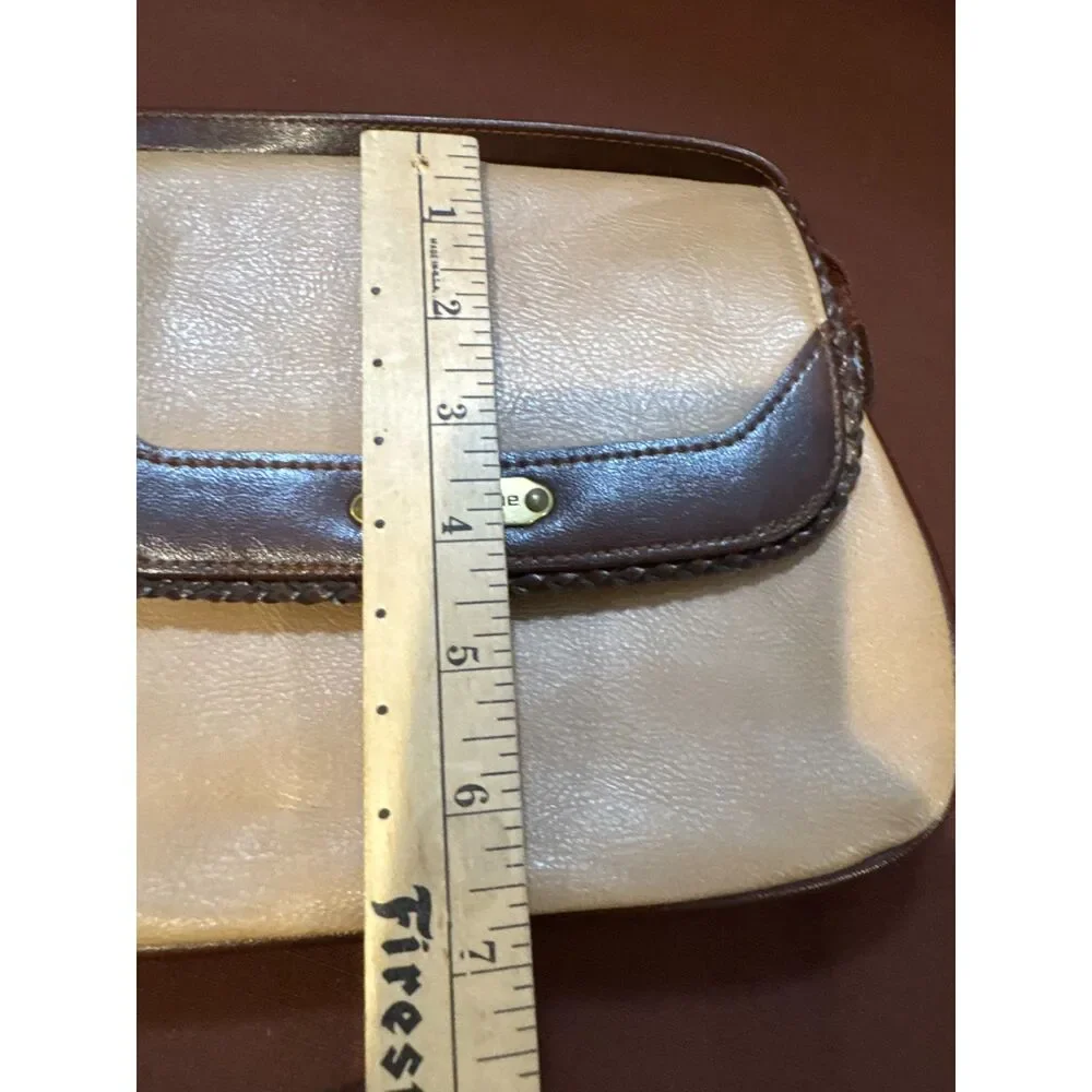 Vintage Liz Claiborne Brown and Tan Crossbody Purse